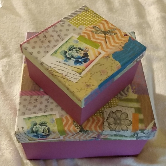 2 BRAND NEW CUTE BOX STORAGE SET - Picture 2 of 6